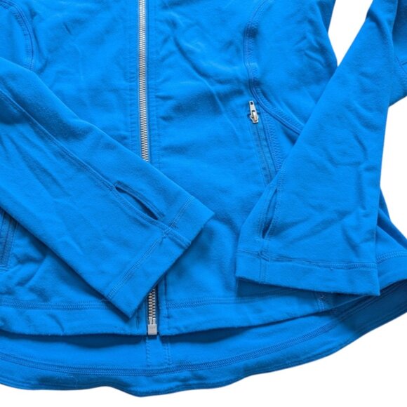 Lululemon Forme Jacket *Brushed Beaming Blue Rel: 11/2012 Thumbholes Women's 8 - Picture 11 of 14